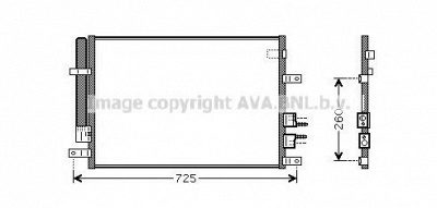 AVA QUALITY COOLING al5097d -  Конденсатор, кондиционер